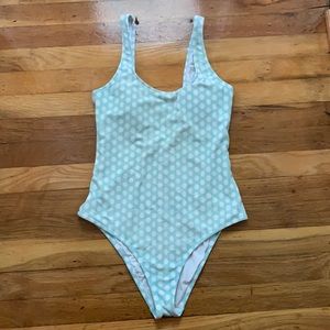 Aerie Cheeky Blue with White Polka Dots On…